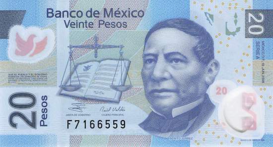 Mexiko p.122a 20 Pesos 2006